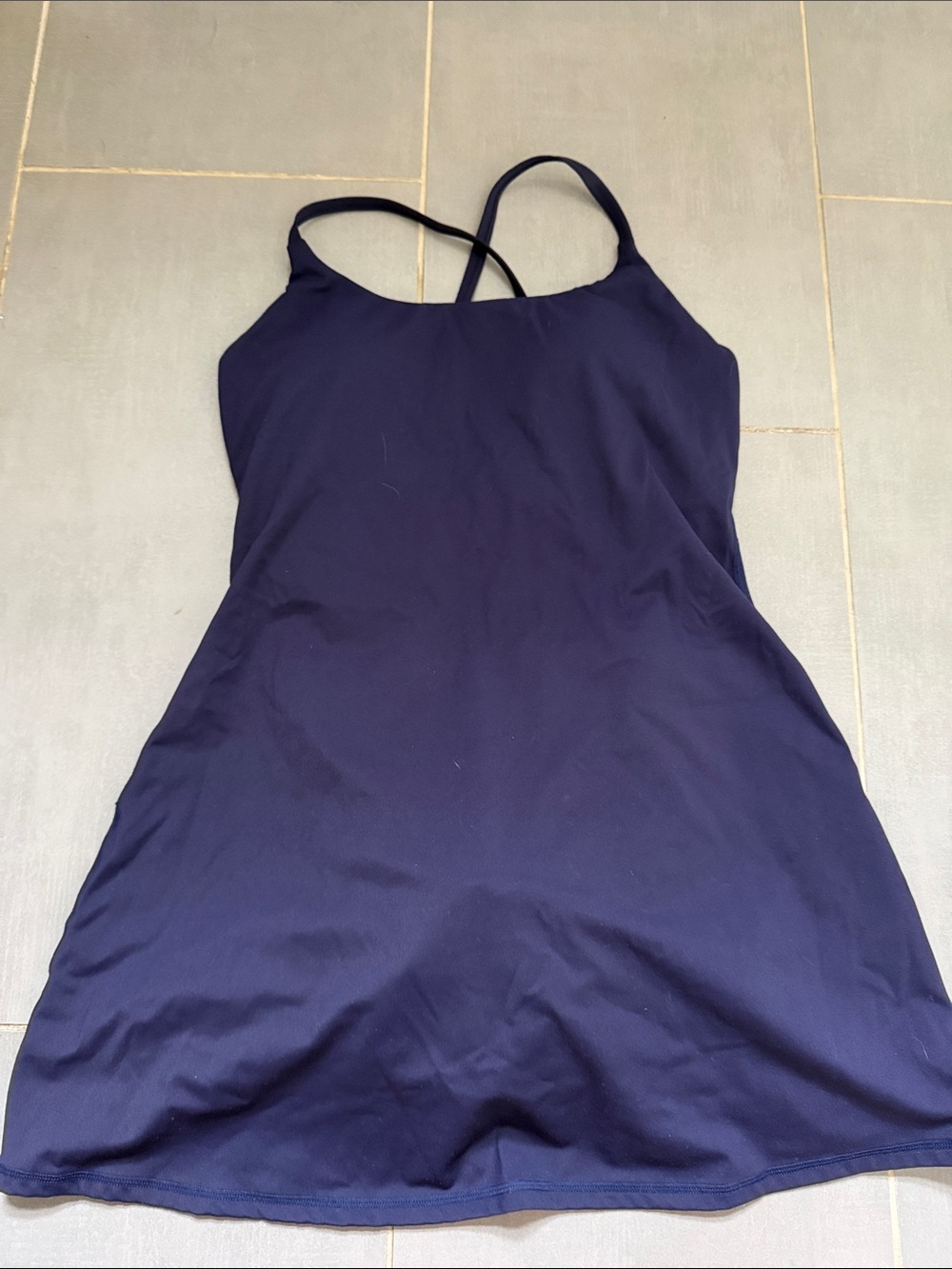 HALARA Navy Strappy Mini Dress